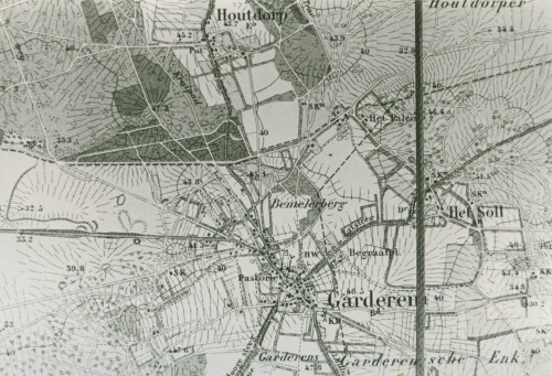 Afbeelding 1 – 4900 Fotocollectie gemeente Ermelo 1 – 78 Fragment van een topografische kaart